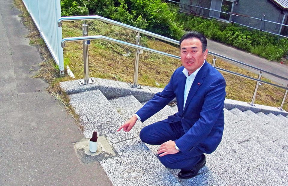 階段手すり破損の現場！早速現地へ！