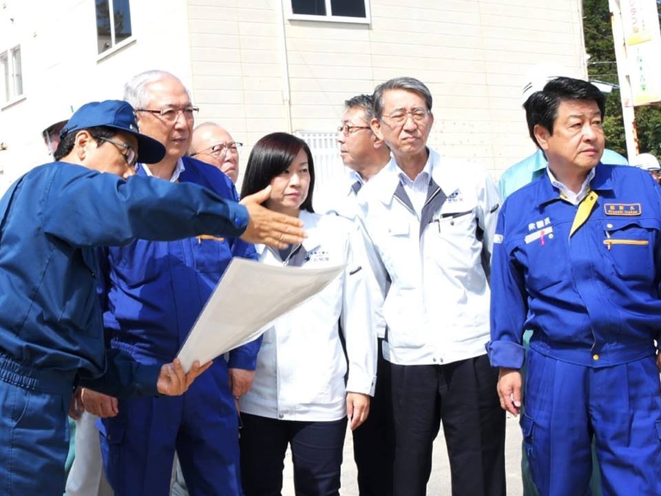 清田区の被災現場視察とお見舞い 公明 井上幹事長