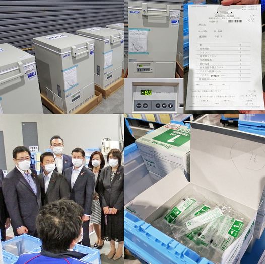 札幌市ワクチン配送センターを視察